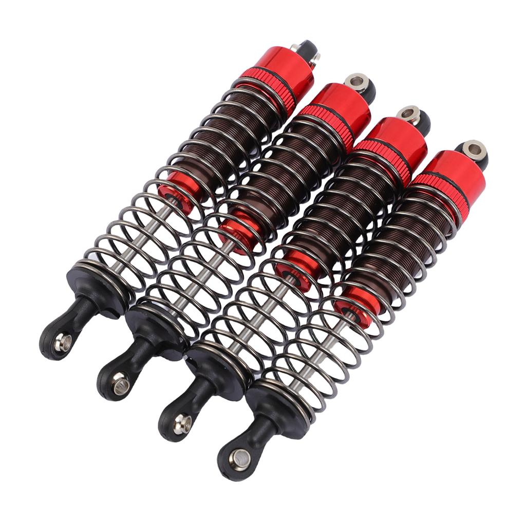 4Pcs RC Shock Absorber Set Damper with Screws 1 10 Remote Control Car Parts Aluminum Alloy 100mm Red