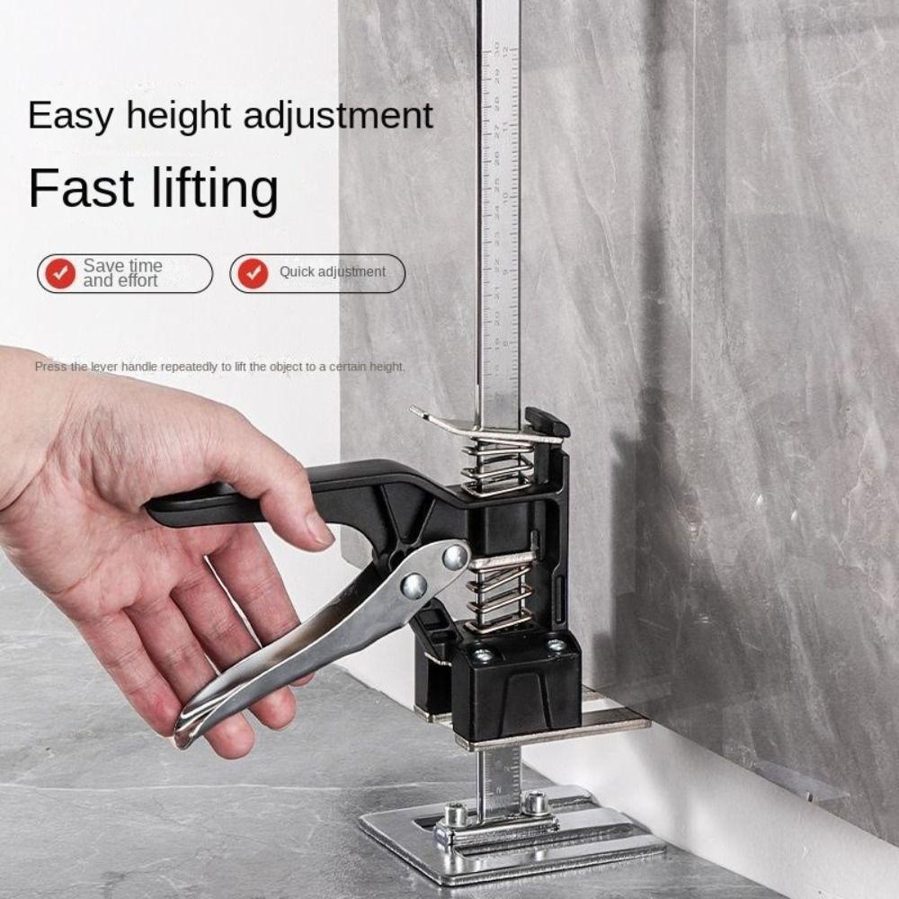 Прочный Металлический Шкаф Подъемник Инструмент S/M/L Точное Позиционирование Определитель Высоты Подъемник Стальная Устойчивая Основа Домкрат для Шкафа Настенная Плитка