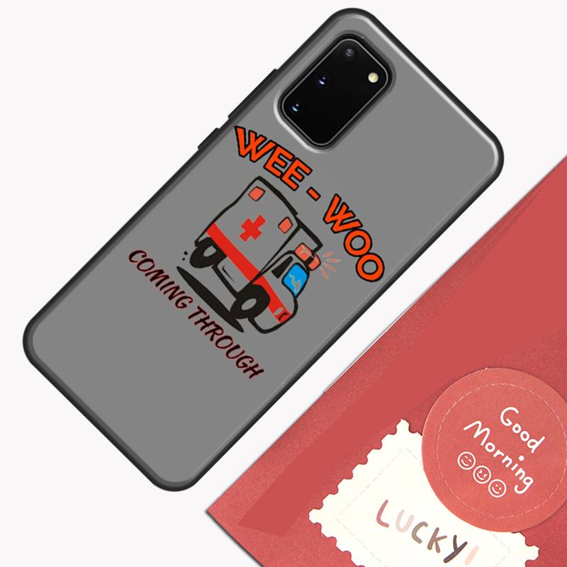 Wee Woo Ambulance Phone Case For Samsung Galaxy S25 S26 Ultra S20 S21 S22 S23 S24 Plus S9 S10 S25 FE Cover Shell