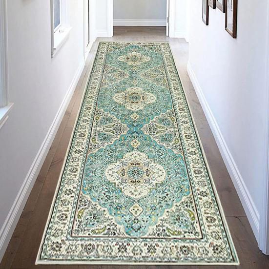 Винтажный коврик для дорожки, который можно стирать в машине, мягкий износостойкий ультратонкий коврик для дорожки для прихожей