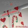 2pcs,Curtains Candy Cane Hearts (3) Contemporary Popular Curtains Prints Light Filtering Curtains Thermal Insulation, and Room