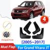 Автомобильные брызговики для Suzuki Grand Vitara Escudo JT 2005 ~ 2017 2016, брызговики, защита от брызг, 4 шт., внешняя часть автомобиля