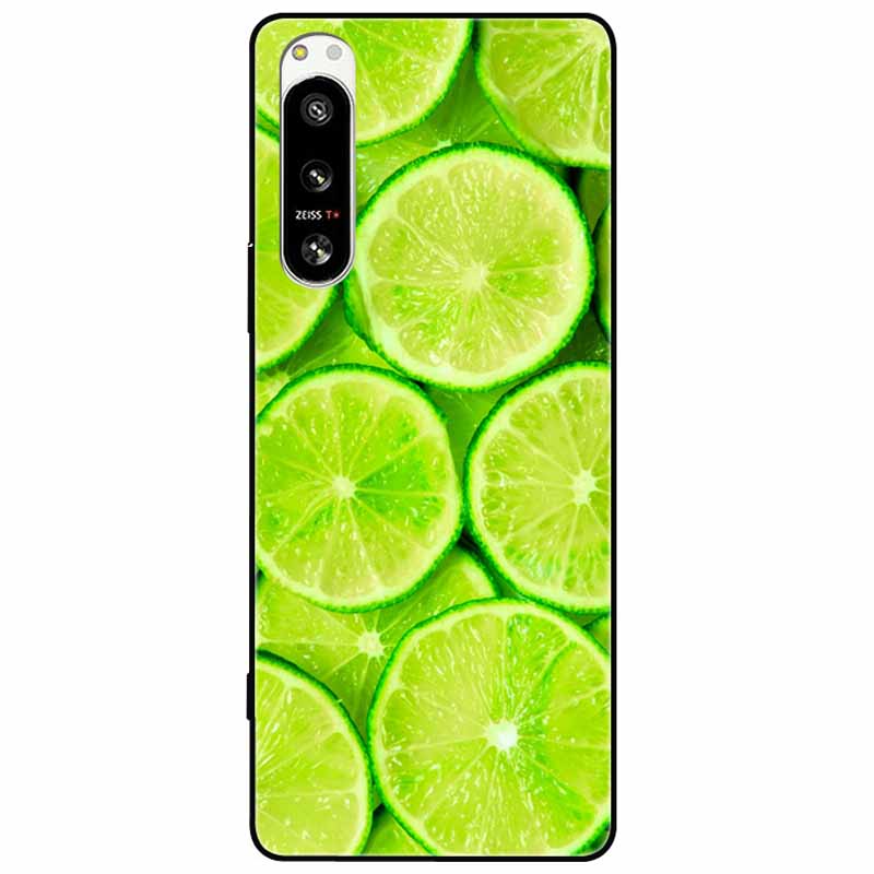 For Sony Xperia 5 IV / 1 IV Case 10IV Soft Silicone Flower Phone Back Cases For Sony Xperia 10 IV V Cover 5IV TPU Bumpers 10V