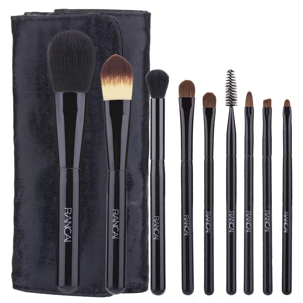 9 makeup brushes set Soft pony hair eyeshadow brush Loose powder brush Full set of makeup and beauty tools for beginners