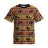 African Tribal Men's and Women's T-shirts, Ethnic Style 3D Printed Short Sleeved Shirts, Summer Clothing