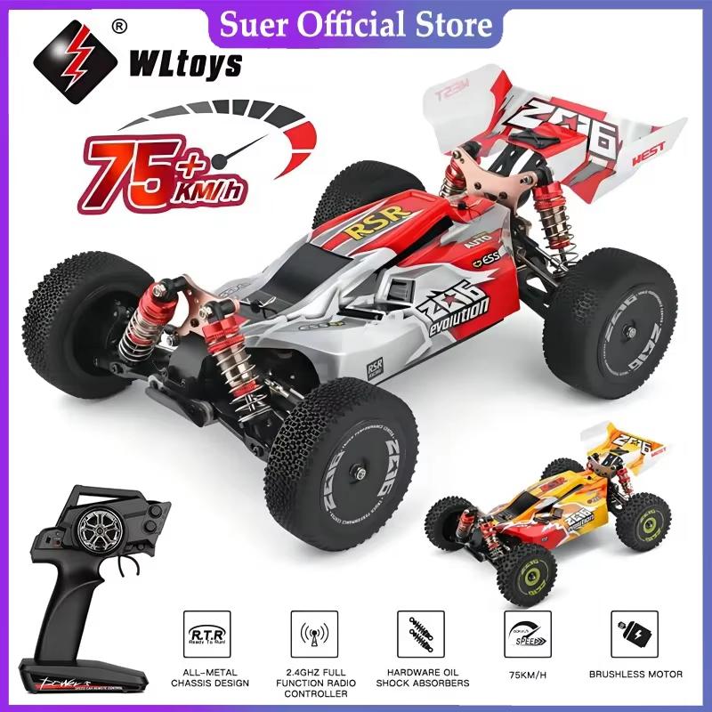 WLtoys144001 1:14 4WD Радиоуправляемая Высокоскоростная RC Гоночная Машина 75 км/ч WLtoys 144010 Подарок для Взрослых Мальчиков - Дрифт-Гоночная Машина Игрушка