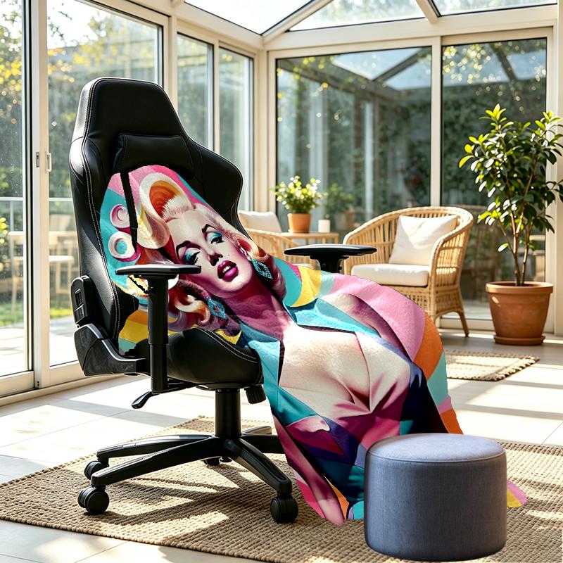 Singer Print Blanket - Soft & Comfortable, for Bedroom, Travel, Sofa, Home Decoration - Birthday Christmas Gift for Friend