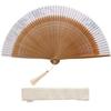 Hosekken high-end fan brand that combines traditional craftsmanship modern sensibility Ladies Takosen 60 Karin White Pink Japanese clothing Elegant
