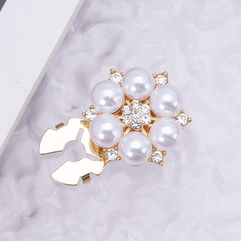 Кристальные жемчужные накладки на пуговицы, съемные клипсы, декоративные пуговицы для рубашки, пальто, швейные пуговицы для блузок, одежды, женской, мужской