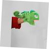 Moving Mouth Hand Puppet, Lizard Plush Hand Puppet Toy for Boys Girls, Early Learning Finger Puppet for Storytelling
