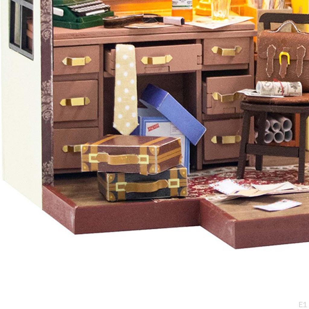 Миниатюрные наборы кукольных домиков, деревянный домик, коттедж, легко собрать своими руками, для детей от 8 лет