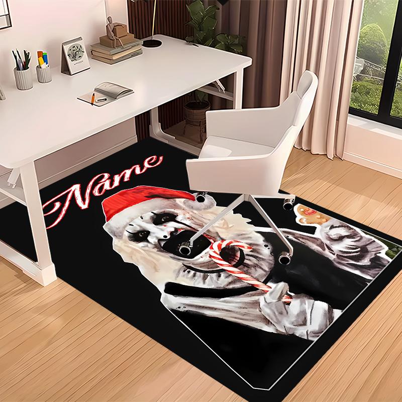 Custom personalization Terrifier Art the Clown Print Area Rug - Soft, Washable Non-Slip Indoor Mat,Living Room,Home&Office Decorative Rug