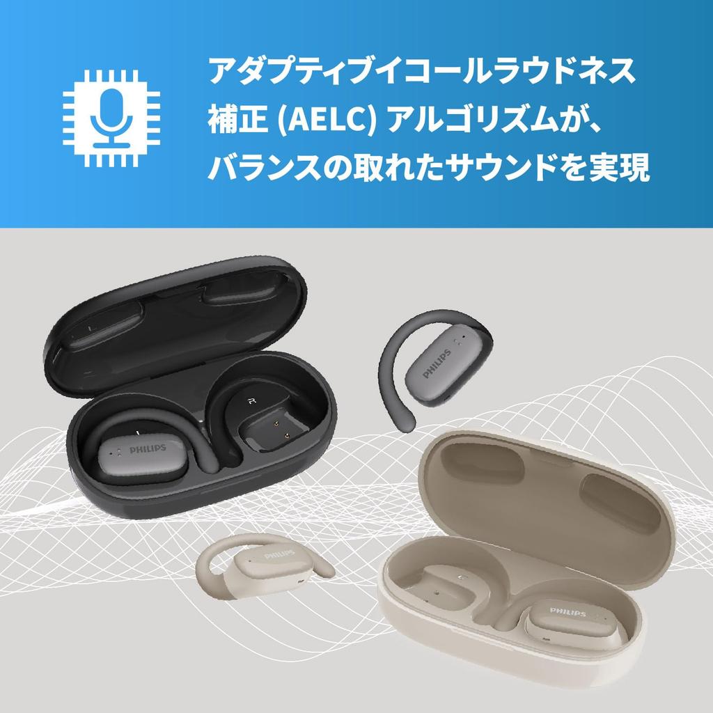 Philips TAT3708 Полностью беспроводные наушники открытого типа, которые не блокируют ваш микрофон AAC AI, совместимый с IPX4. Гарантия 1 год.