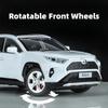 1/24 TOYOTA RAV4 SUV Sport Diecast Alloy Miniature Toy Car Model Remote Control Sound Light Pull Back Collection Gift for Boy