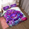 Gengar print bedding sets in various styles, 3-piece sets, extra-large pillowcases, adult bedspreads, bedroom bedding sets.