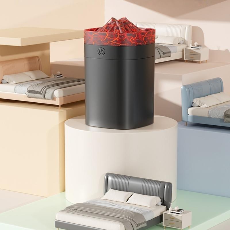 Simulated Flame Essential Oil Diffuser with Light Flame Aromatic Diffuser Aromatic Diffuser for Home Bedroom Office