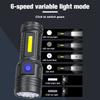 Super Bright 12 LED Flashlights Rechargeable COB Floodlight Flashlight with 6 Modes Pen Clip Headlamp Magnetic Work Light Torch