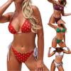 Женский модный сексуальный купальник-бикини из двух частей с чашками с подкладкой и косточками, купальник в подарок