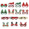 Christmas Decorations Merry Christmas Elk Santa Claus Glasses Xmas Tree Christmas Glasses Frame