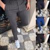 2025 Men's Business Stripe Slim-Fit Digital Print Trousers