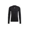 Solid Color Logo Print Slim Fit Long Sleeve T-Shirt Men Tops Black HD3521