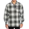 Caltop 2000 OMBRE LS SHIRTS, Рубашка с длинным рукавом в стиле омбре, Унисекс, Мужская и Женская, США (Япония, Алфавит, Маленький, Серый/Белый) [Параллельный импорт]