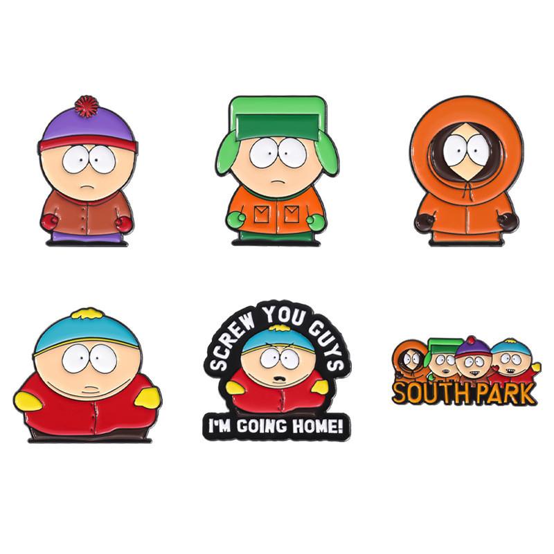 Unique Alloy Pin Badge Featuring Playful Cartoon Characters Perfect For Collectors And Fans