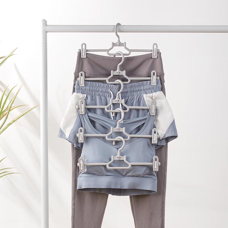 CHAHUA 10-Pack Non-slip Pants Hangers