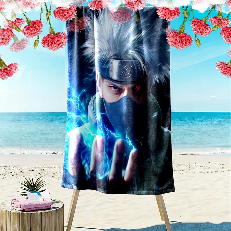 1pc naruto Beach Towel, Outdoor Activities Perfect Summer Travel Supplies, As A Gift for Festivals