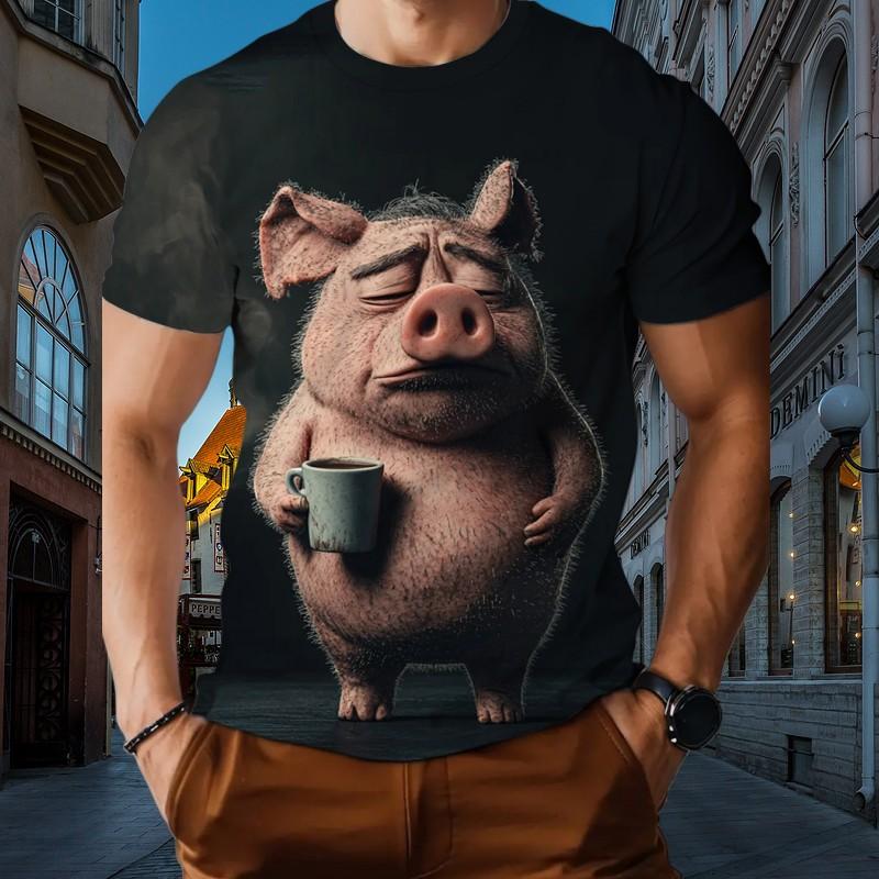 Summer Fashion Mens T-shirt 3d Printed Hip-Hop Animated CharactersT-Shirt Street Men's Baggy Oversized Blouse Casual Shirt