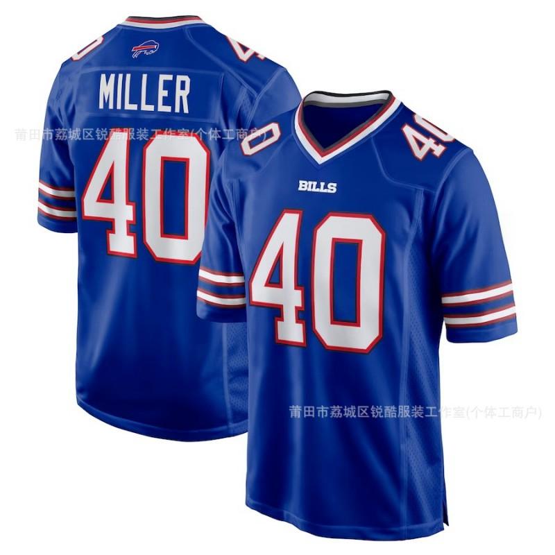 Buffalo Bills NFL Football Jersey Men Women Adult Unisex Pullover Top With Allen 17 Hamlin 3 Number