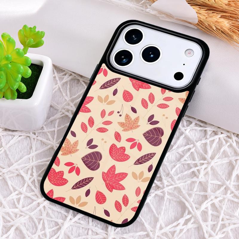 Милый Чехол для Телефона с Осенними Листьями для iPhone 17 Air 16 15 11 12 14 13 Pro Max Ударопрочный Чехол