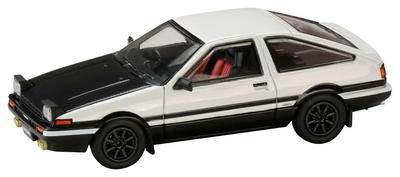 HJ64 Масштаб 1/64 Toyota Sprinter Trueno GT APEX (АЕ86) Капот из углеродного волокна в стиле JDM, Белый/Черный, Готовый продукт