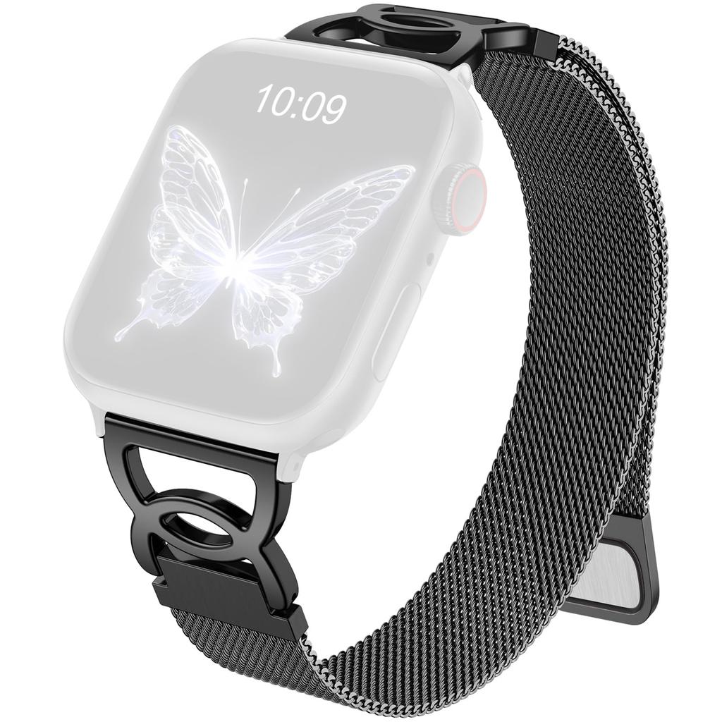 Ремешок для Apple Watch Series 10 Ultra 9 8 7 SE 6 5 4 3 2 1 46 мм 49 мм 45 мм 44 мм 42 мм Магнитная застежка Полоска из нержавеющей стали