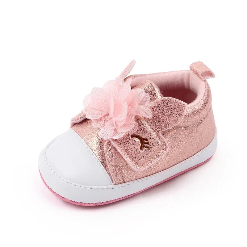 Infant Toddler Babies Boys Girls Shoes For Newborn Soft Sole Canvas Solid Footwear Crib Moccasins Letter Print Anti-Slip Shoes