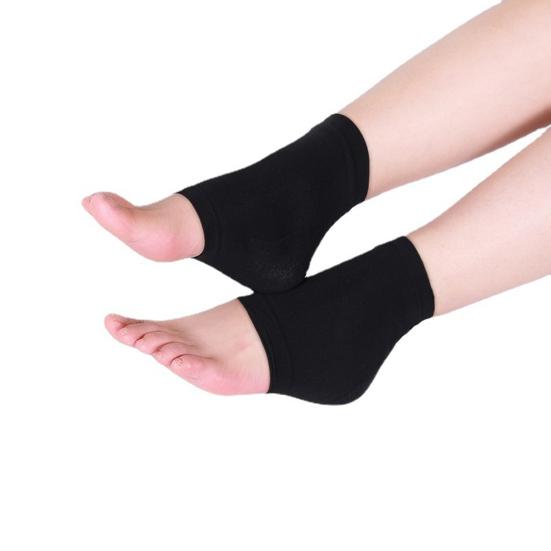 1 пара противоударных противоскользящих носков на каблуке, дышащие эластичные впитывающие пот силиконовые противоскользящие увлажняющие подушечки для обуви