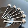 Bouquet Shape Fruit Forks Set INS Fruit Receipt Jar Stainless Steel Fork  for Tasting Salad