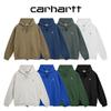 carhartt 2025 Новая весна и осень Тонкая толстовка с капюшоном и вышитым логотипом больших размеров, подходит для пар