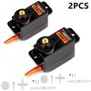 ICQUANZX 2pcs ES08MA II 12g Mini Metal Gear Analog Servo with Shockproof Stability for RC Models