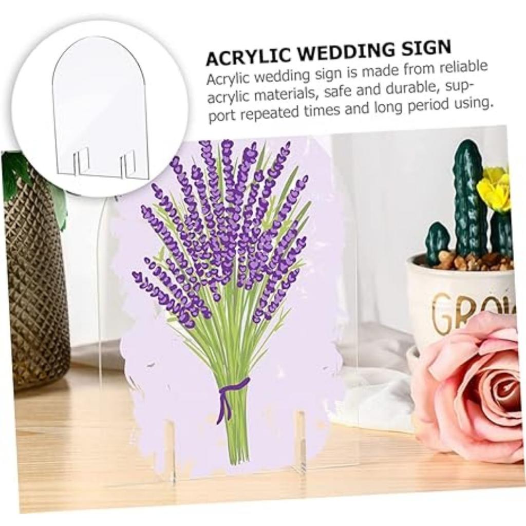 5 шт. Свадебные карточки рассадки Акриловые карточки для рассадки Набор Пустая поверхность Номер стола Декоративная табличка для банкета
