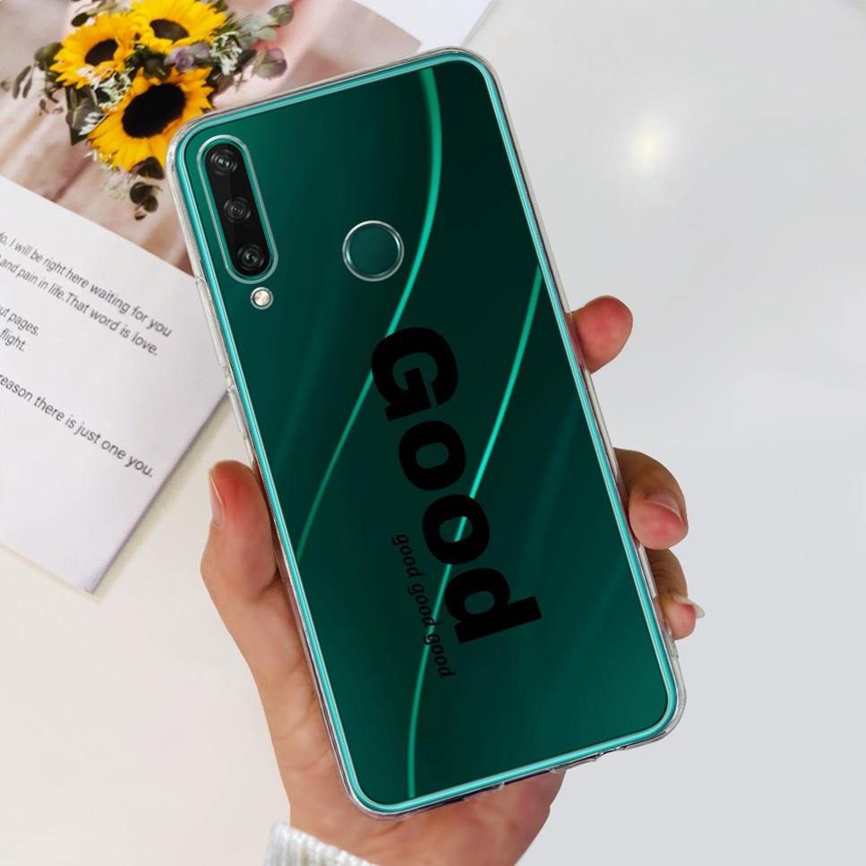 New Case For Huawei Y6p MED-LX9 Luxury Flower Love TPU Soft Silicone Back Cover For Huawei Y6p Y6P 2020 Bumper Phone Case Funda