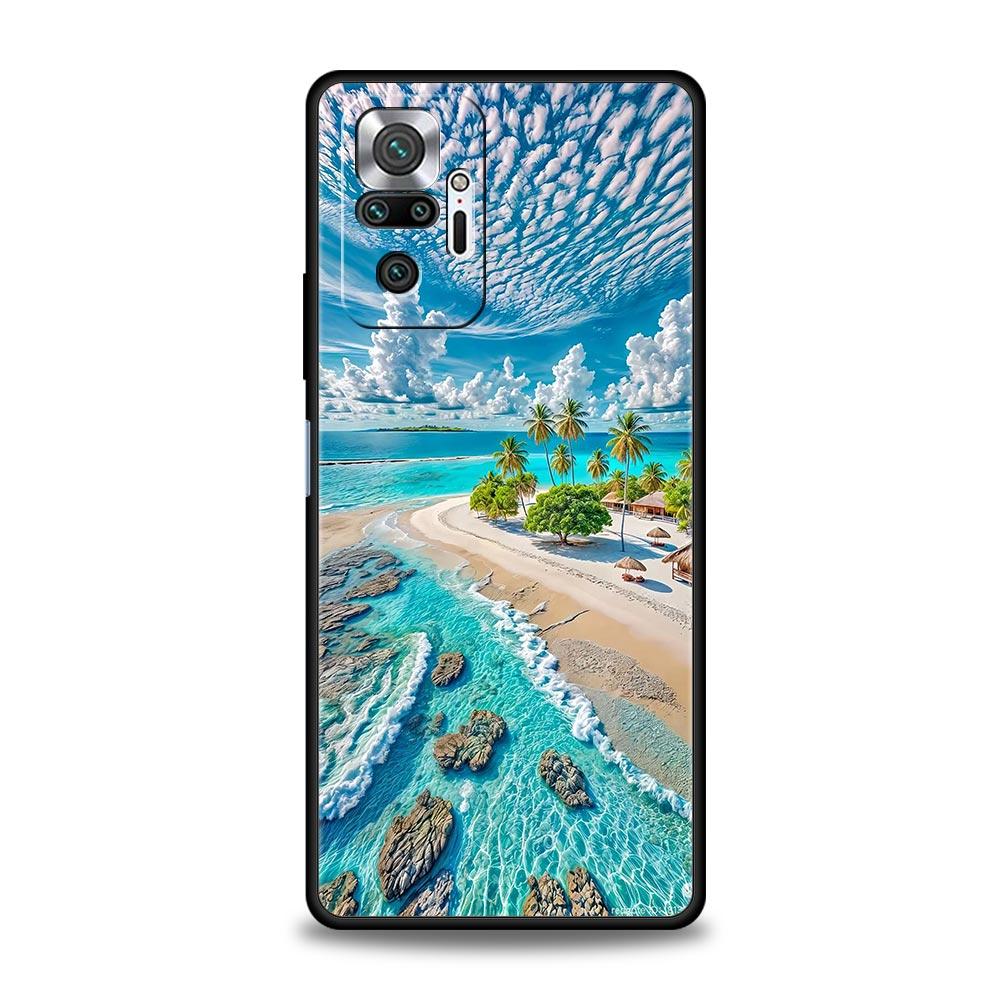 Чехол для телефона с рисунком «Морской пейзаж, волны, пляж» для Xiaomi Redmi Note 15 14 13 12 4G 9 10 11 Pro Plus 5G 14C 13C 12C 10C, чехол из ТПУ