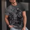Vintage Motorcycle Adventure T Shirt Summer Street O Neck Classic Loose T-shirt Short Sleeve Casual Oversized Mens Tops