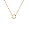 [J3051] - White Gold 'Goddess' Gold Plated Necklace - 11 Mm