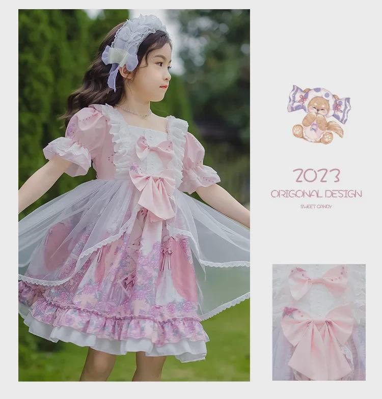 Летнее платье принцессы Лолиты для девочек