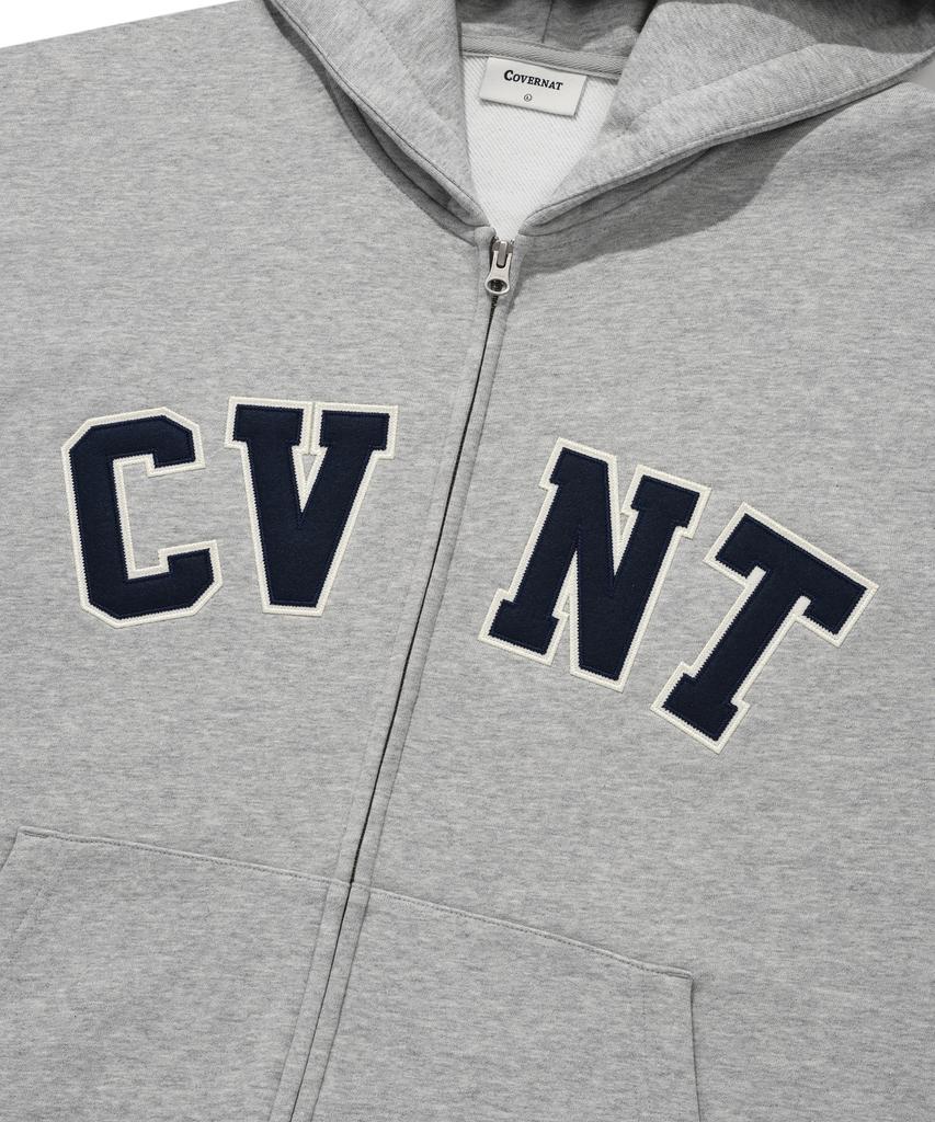COVERNAT Толстовка на молнии Cvnt Меланжевый серый