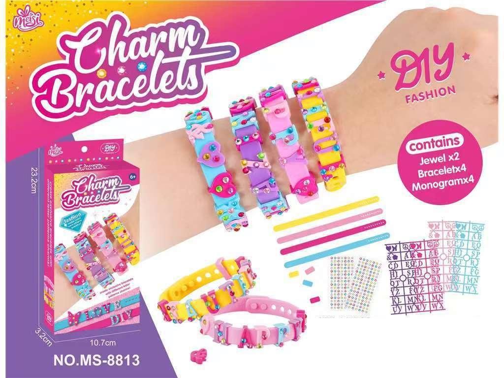 Bead Bracelet Girl Toy DIY Making Material Package Baby Handmade Gift Children Bead Chain Jewelry Birthday Gift