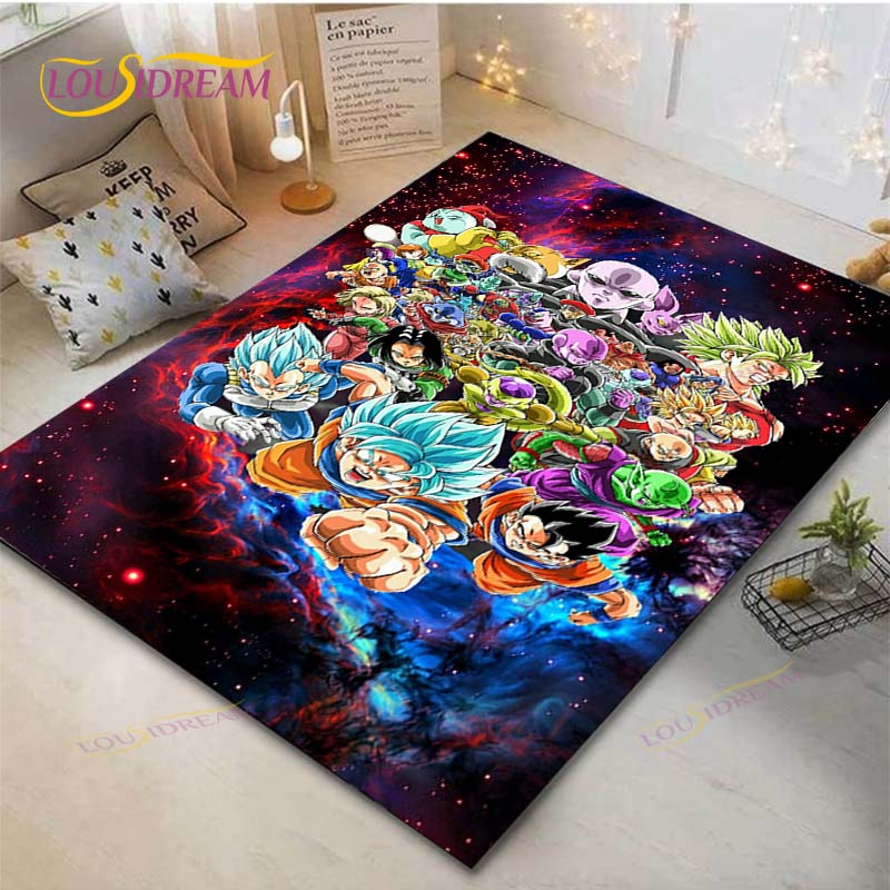 Аниме Dragon Ball Z Гоку узор ковры гостиная противоскользящий коврик детские коврики для спальни коврик для йоги большой ковер декор
