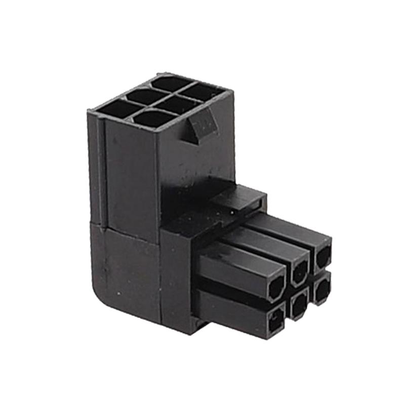 Highly Accuracy 90° Graphics Card Elbow 90Degree Angle 6pin Connectors Graphics Card Elbow Positive Direction Connectors