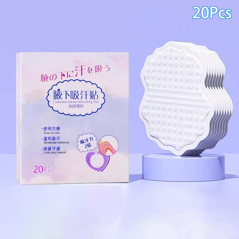 10/20 шт. Подмышечные прокладки от пота Впитывающие вкладыши Мятная подмышечная прокладка от пота Подмышечные наклейки Антидезодорантные прокладки для одежды